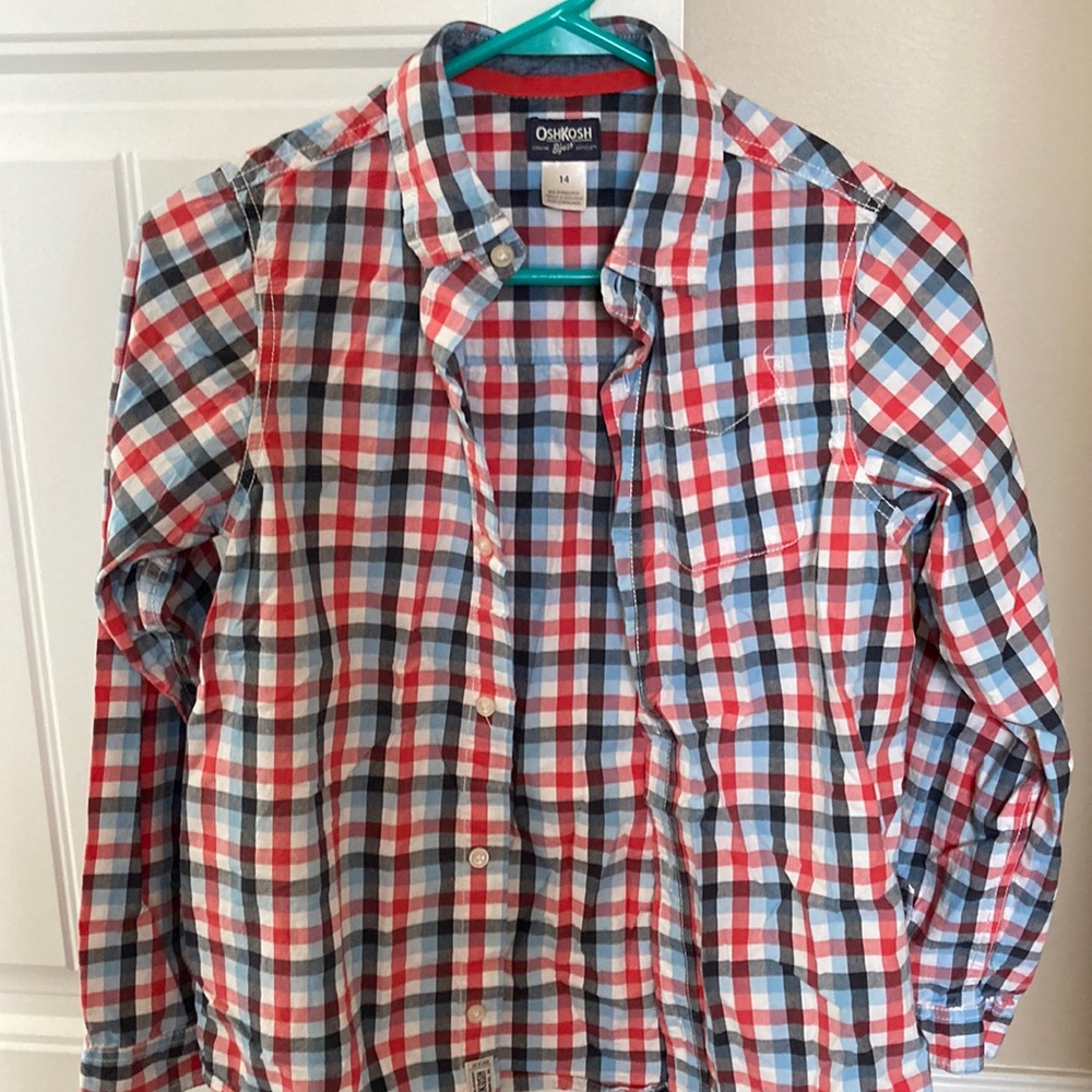 Osh kosh boys’ size 14 button up